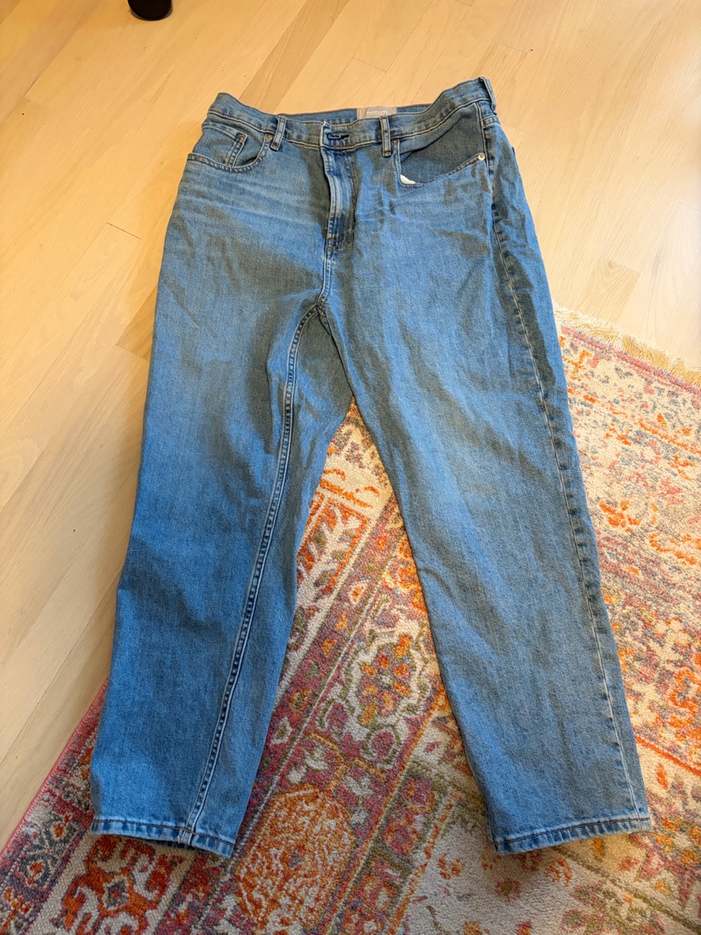 Everlane Straight-Leg Women's Jeans in Light Blue Denim